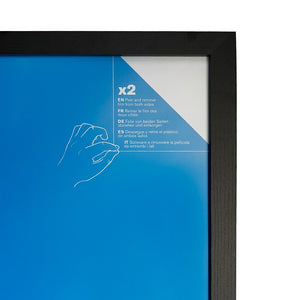 GB eye 23x33 MDF Frame, FSC Black Wood Poster Frame, scratch proof glazing, Horizontal and Vertical