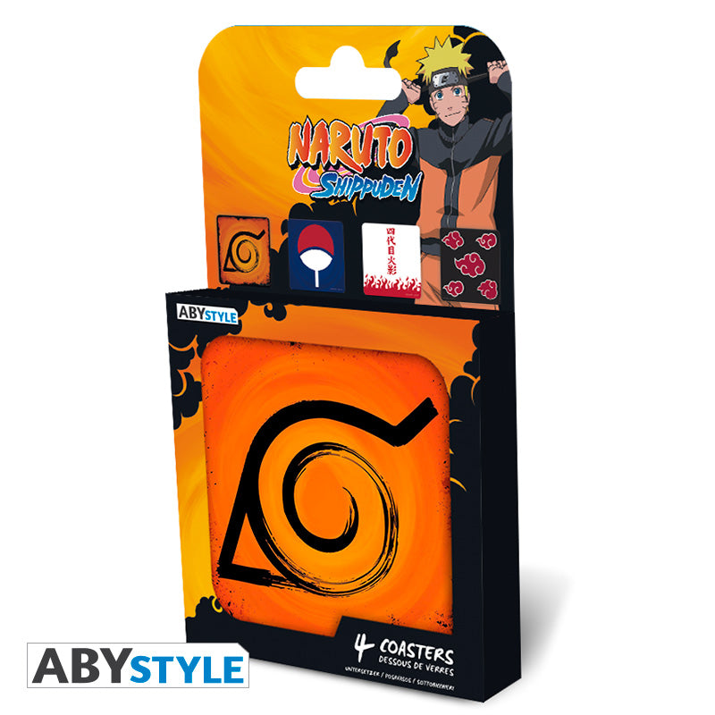 Naruto Shippuden - 4-Pc. Coaster Set – ABYstyle USA