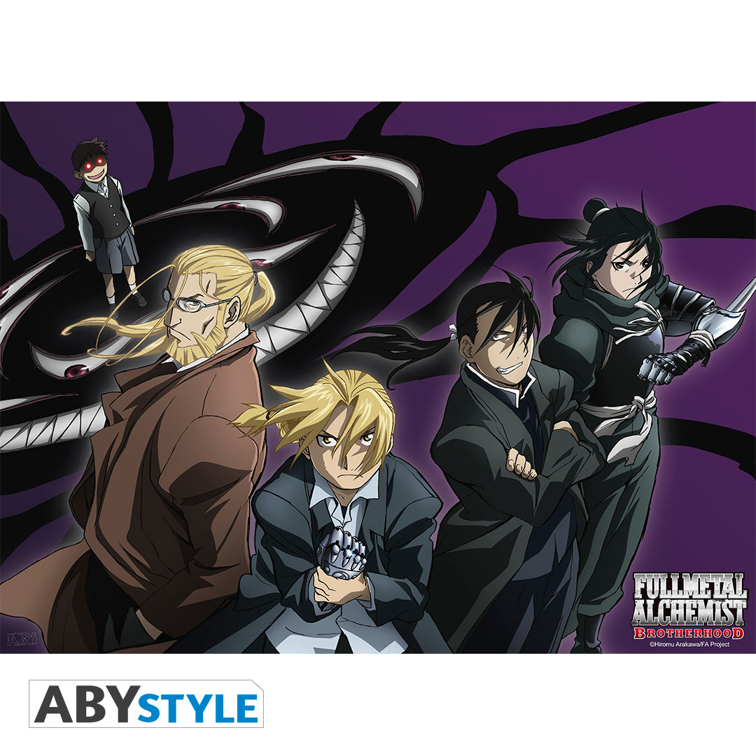 Fullmetal Alchemist Brotherhood Elric Brothers Anime Poster – My