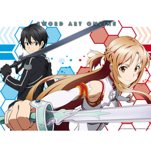 Sword Art Online - Kirito and Asuna Circuitboard Mini-Poster (15 x 20.5”)