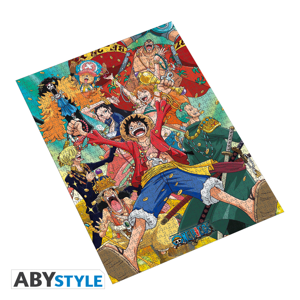 Abystyle One Piece - Cadre Kraft Noir - Asian Art - Luffy
