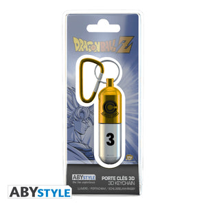 DRAGON BALL Z - Yellow Capsule Corp. Keychain