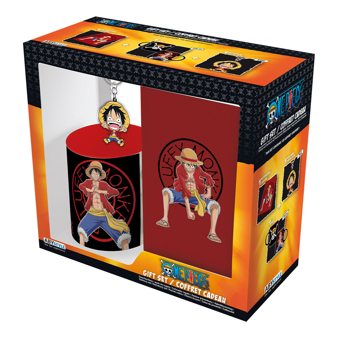 One Piece - Monkey D. Luffy 3-Pc Gift Set (Includes Mug, Notebook, and –  ABYstyle USA