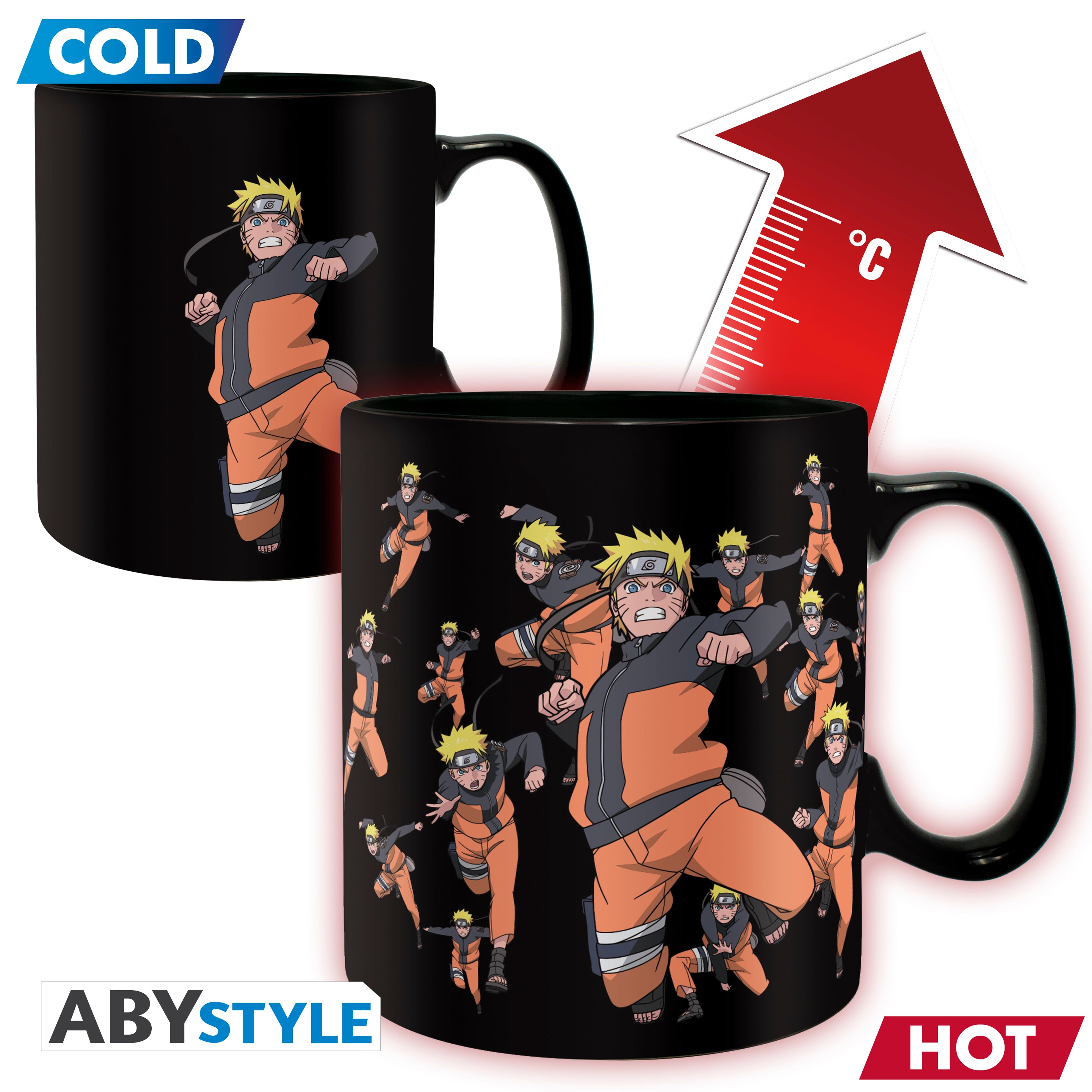Naruto Shippuden - Naruto Clone Jutsu Magic Mug & Coaster Gift Set
