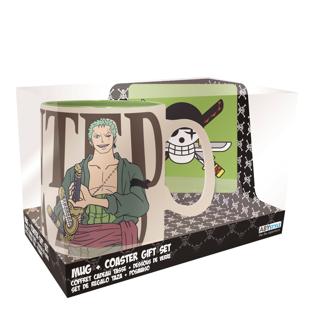 One Piece Zoro Coffee Mug & Coaster Gift Set