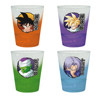 Dragon Ball Z: Kakarot Shot glasses - 4 Pc - Shot glasses set of 4- Approx. 1.5 Oz. (Heroes)