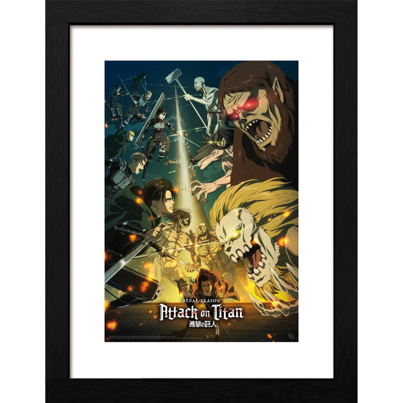 Attack on Titan Framed Poster Print 12" x 16"