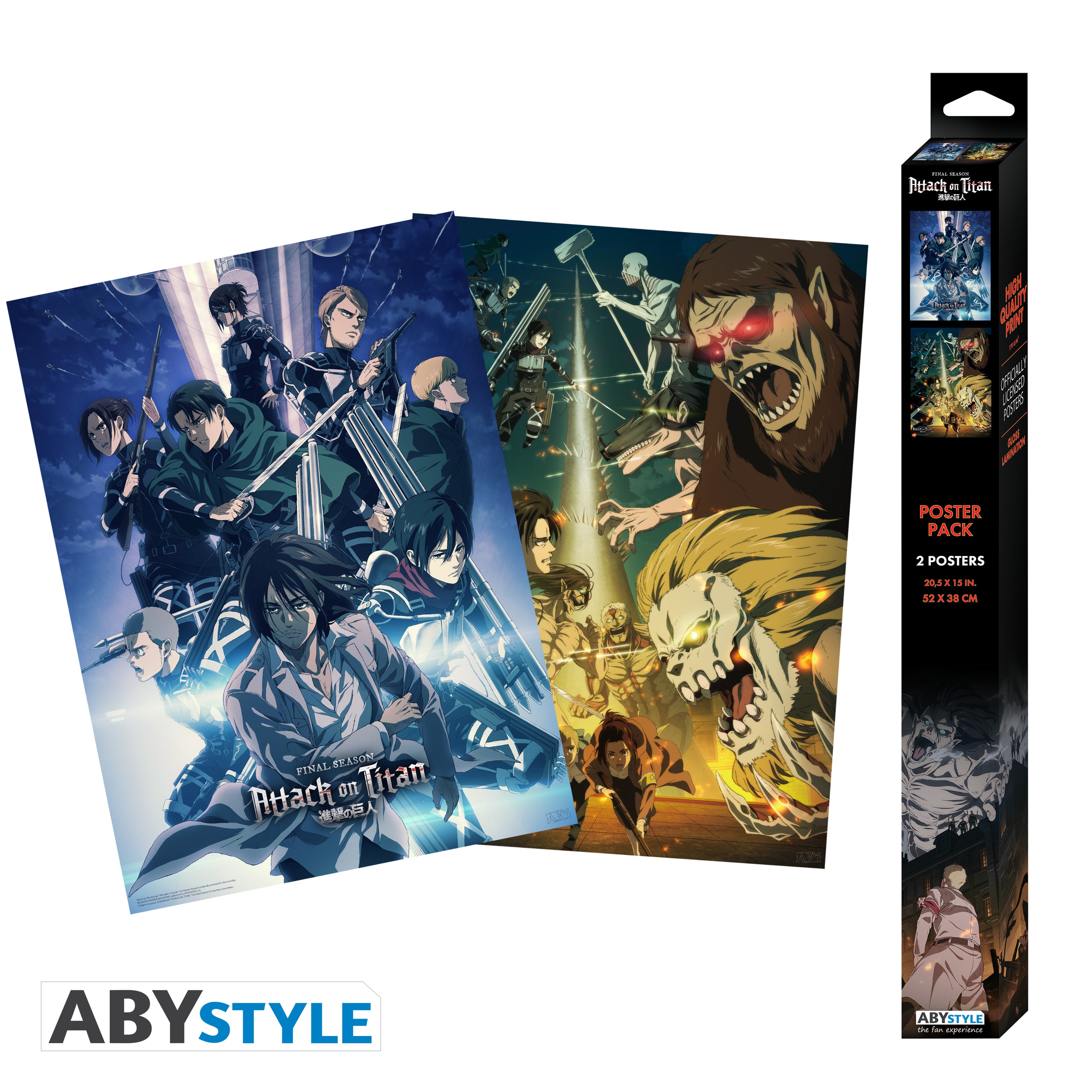 Attack on Titan Unframed Boxed Poster Set Series 2 – ABYstyle USA