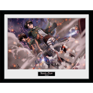 Attack on Titan - Smoke Blast Framed Poster (12 x 16")